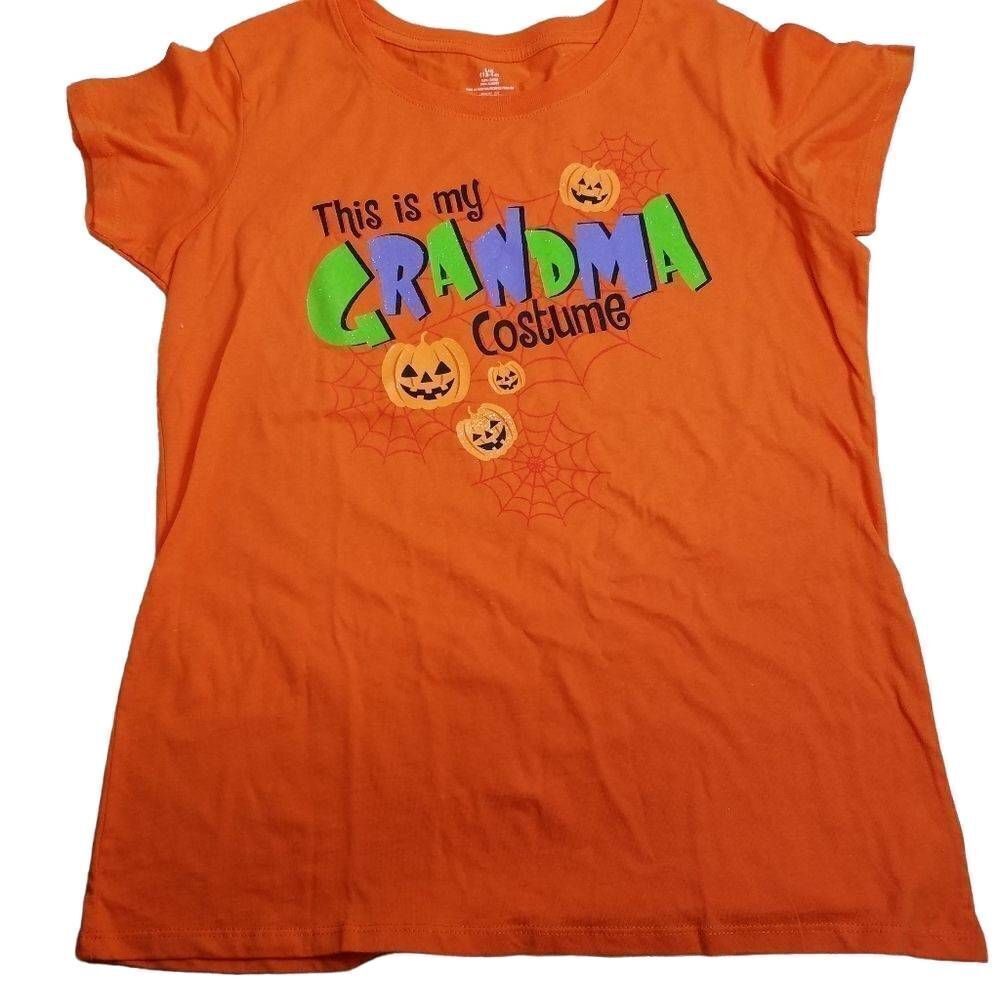 Grandma Halloween coatume shirt L 12/14